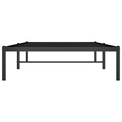 Acheter vidaXL Cadre de lit métal sans matelas noir 100x190 cm