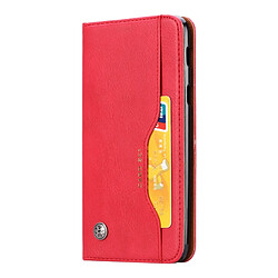 Wewoo Housse Coque Étui en cuir à rabat horizontal avec texture de peau pour Huawei Mate 20 Liteavec cadre photo et supportemplacements cartes et porte-monnaie Rouge