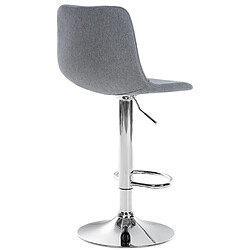 Non Tabouret de bar Divo tissu chromé pas cher