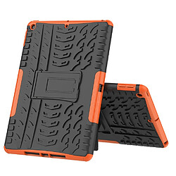 Avis Coque en TPU hybride antidérapant avec béquille orange pour votre Apple iPad 10.2 (2019)