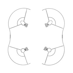 Hélice garde ensemble fpv drone gardes protecteur