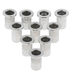 10pcs / lot M4-M8 en acier inoxydable filetage métrique Rivet Nut Rivnut Inserts Nut M6