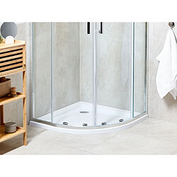 Beliani Bac de douche ALISO 90 x 90 x 5 cm Blanc