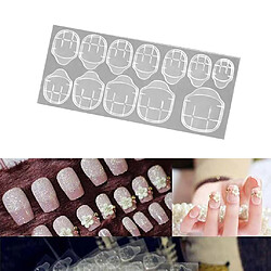 Acheter Autocollant Adhésif Double Face Outil De Décoration D'art De Colle à Ongles Transparent 12 Pièces