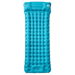 vidaXL Matelas de camping autogonflant avec oreiller 1 personne bleu