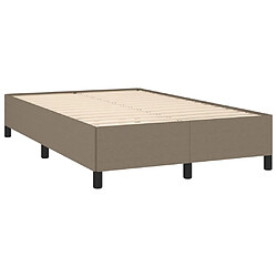 Acheter Maison Chic Lit adulte- Lit + matelas,Sommier à lattes de lit avec matelas taupe 120x190 cm tissu -GKD90781