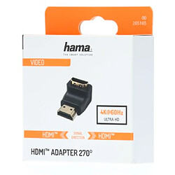 HAMA Adaptateur d'angle HDMI haute vitesse, mâle - femelle, 270°