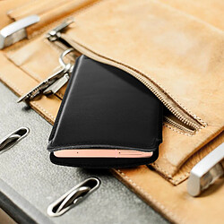 Acheter Avizar Pochette Smartphone jusqu'à 5.5'' Cuir Italien Intérieur Soft touch Slim Noir