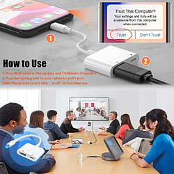 Acheter GUPBOO Adaptateur USB Lightning HDMI pour Smartphone Pad 1080p,JL321