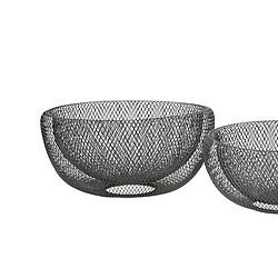 Lot de 2 paniers en métal Kabu argent - Pomax