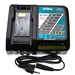 vhbw Chargeur rapide remplacement pour Makita DC18RC pour batteries Li-ion d'outils