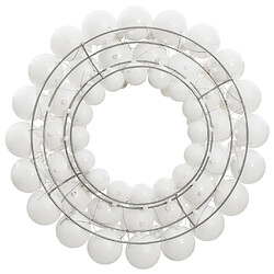 vidaXL Couronne de Noël blanc 45 cm polystyrène