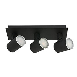 Lumière Plafonnier Barre Droite Noir Mat IP44