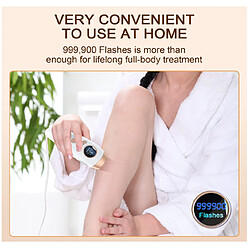 Acheter Chrono Épilation IPL pour femmes et hommes, laser permanent 3 en 1 visage jambe bras dos corps entier épilateur, jaune