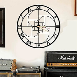 DEKORY Ratio d'or Horloge Murale en Métal 50cm