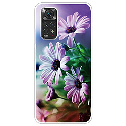 Coque en TPU antichoc, anti-rayures Chrysanthème pourpre pour votre Xiaomi Redmi Note 11S 4G/Redmi Note 11 4G (Qualcomm)