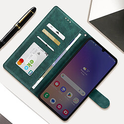 Avis Avizar Etui pour Samsung Galaxy A05 Simili Cuir Effet Brossé Dragonne Vert