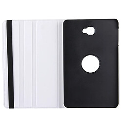 Acheter Wewoo Housse Étui blanc pour Samsung Galaxy Tab Une 10.1 / T580 Litchi Texture horizontale Flip 360 degrés rotation en cuir avec support