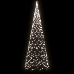 Avis vidaXL Sapin de Noël avec piquet 3000 LED Blanc froid 800 cm