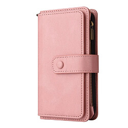 Etui en PU antichoc avec support et porte-cartes rose pour votre Samsung Galaxy A13 4G/A13 Lite 4G