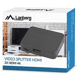 Multiplicateur de signaux vidéo HDMI à 2xHDMI 1.4b 4K et port d'alimentation Lanberg Micro USB pas cher