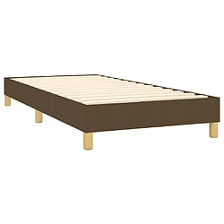 Acheter Maison Chic Lit Adulte - Lit simple Lit à sommier tapissier avec matelas moelleux - Meuble de Chambre - Marron foncé 80x200 cm -MN94334