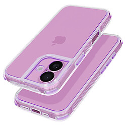 Avizar Coque pour iPhone 16 Coins Antichoc Bumper Violet