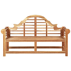 Beliani Banc de jardin MARLBORO Acacia Bois clair