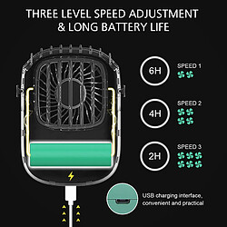 Mini Ventilateur Portable, ventilateur Portatif Rechargeable USB Petits Ventilateurs de Cou Personnels à Piles Mains Libres pas cher