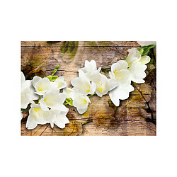 Artgeist Papier peint - Freesia on Wood [350x245]