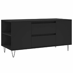 Maison Chic Tabls basse,Table Console pour salon noir 102x44,5x50 cm bois d'ingénierie -MN26188