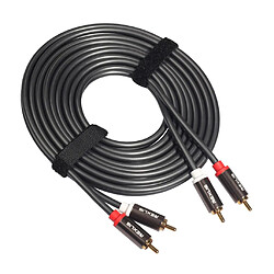 Avis Câble audio 2RCA à 2RCA mâle à mâle pour amplificateur de home cinéma DVD TV 5m