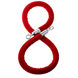 3x Corde de Barrière Diviseur 1,5m Corde Cordon Séparation Rouge pas cher