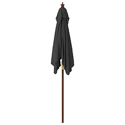 Acheter Maison Chic Parasol Jardin | Parasol de jardin avec mat en bois noir 198x198x231 cm - GKD13001