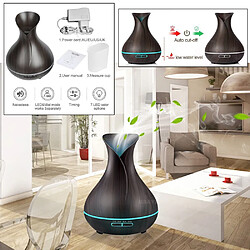 Acheter Lumière LED 7 couleur ultrason humidificateur diffuseur huile essentielle 400ml