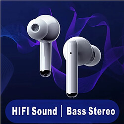 Universal Bluetooth 5.0 Bouchons d'oreille sportifs étanches Annuler le bruit Microphone Double Stéréo High Fidelity Bass Touch | Casque Bluetooth Casque