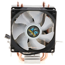 Ventilateur de refroidissement de processeur d'ordinateur silencieux de 90mm 3 broches fil LED de refroidisseur de processeur 2