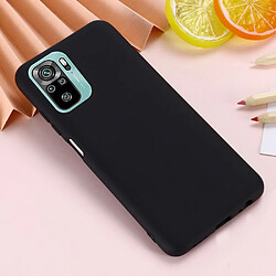 Coque en silicone souple avec sangle noir pour votre Xiaomi Redmi Note 10 4G/Redmi Note 10S