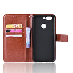 Acheter Wewoo Housse Coque en cuir à rabat horizontal pour Crazy Horse Texture Lenovo K5Savec porte-cartes et fentes cartes et cadre photo Marron