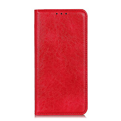 Wewoo Housse Coque Pour Galaxy A51 Magnétique Retro Crazy Horse Texture Etui à rabat horizontal en cuir avec support & fentes cartes Rouge