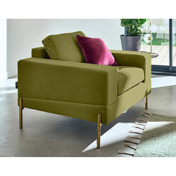 Lisa Design Isaure - fauteuil en velours Isaure - fauteuil en velours - Vert Olive