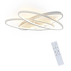 Autres Temps ZMH LED Pendant Light Living Room Oval Dimmable 76W Modern Pendant Light Indoor Decoration