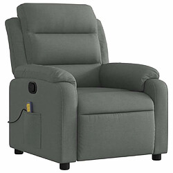 Avis Maison Chic Fauteuil Relax pour salon, Fauteuil de massage inclinable Gris foncé Tissu -GKD21825