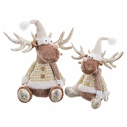 Avis BigBuy Home Figurine Naturel Cerf 20 x 12 x 36 cm