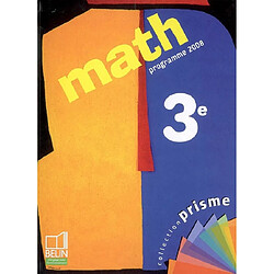 Math 3e : programme 2008 - Occasion