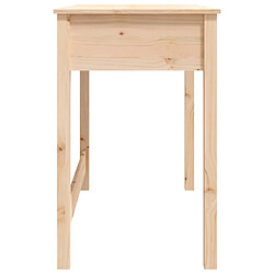 Avis Helloshop26 Bureau table poste de travail meuble d'ordinateur informatique étude avec tiroirs 100 x 50 x 78 cm bois massif de pin brun 02_0023459