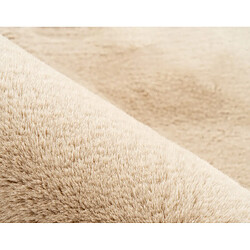 Lisa Design Joy - tapis organique - fausse fourrure - crème