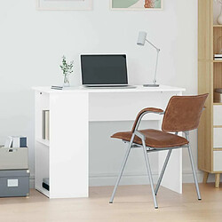 Maison Chic Bureau,Table de travail,bureau de travail pour chambre Blanc 100x55x75 cm Bois d'ingénierie -GKD65455