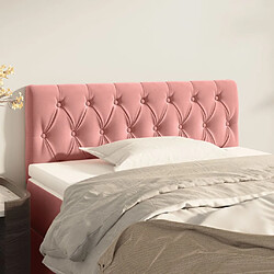 vidaXL Tête de lit Rose 100x7x78/88 cm Velours