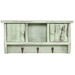 Mendler Porte-clés mural HWC-A48 avec portes ~ vert shabby